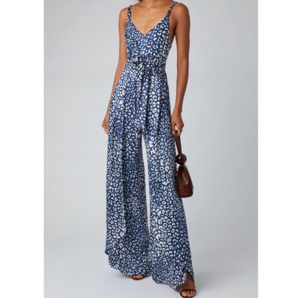 Alexis navy and white jumpsuit size small